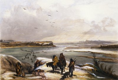 Fort Clark on the Missouri, February 1834, Plate 15 from Volume 2 of 